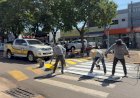 GOVERNO DE MUNDO NOVO INTENSIFICA MELHORIAS NA SINALIZAÇÃO DE TRÂNSITO NO CENTRO DA CIDADE