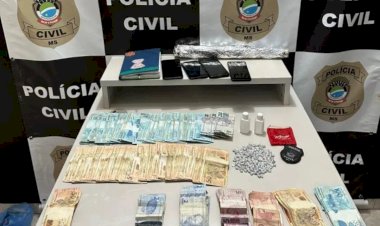 Polícia Civil de Eldorado Realiza Operação Contra o Tráfico de Drogas e Resulta na Apreensão de 145 Pedras de Crack e mais de 34 MIL em Espécie