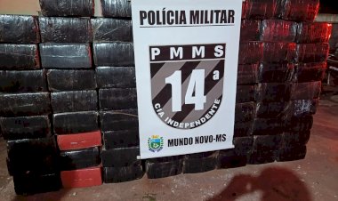 POLÍCIA MILITAR APREENDE MAIS DE 1,6 TONELADA DE MACONHA EM MUNDO NOVO