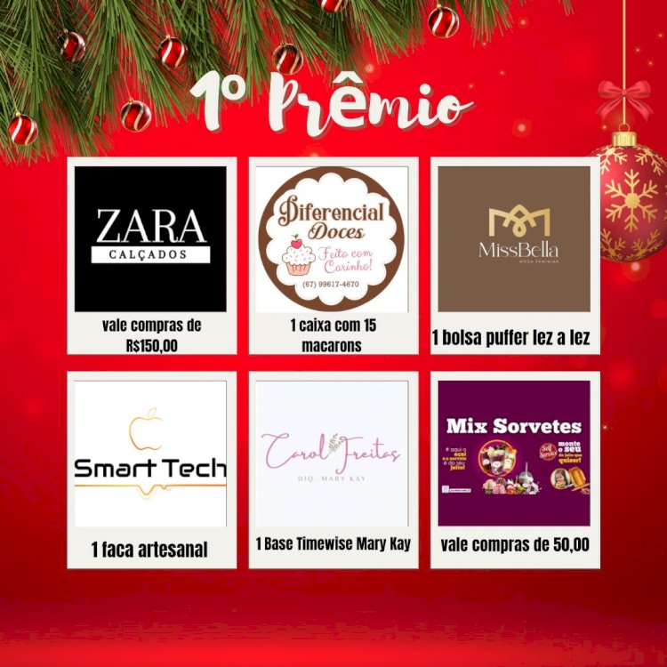 Natal Premiado: Empresários de Eldorado Realizam Sorteio com Mais de R$ 1.700 em Prêmios