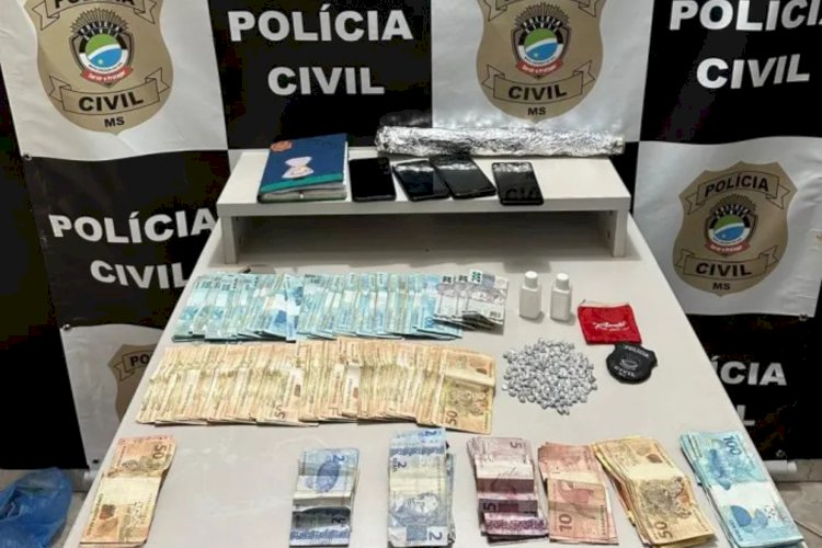 Polícia Civil de Eldorado Realiza Operação Contra o Tráfico de Drogas e Resulta na Apreensão de 145 Pedras de Crack e mais de 34 MIL em Espécie