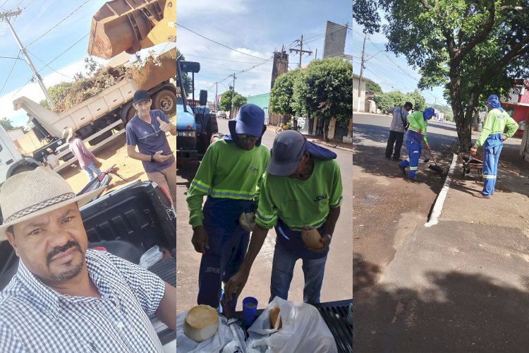 Vereador Valdeir Lopes Promove Café da Manhã em Reconhecimento aos Trabalhadores da Limpeza Urbana
