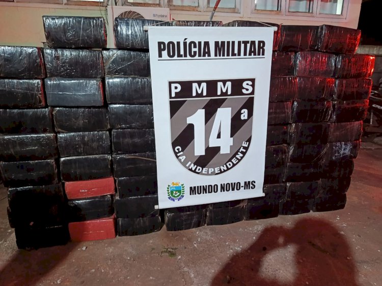 POLÍCIA MILITAR APREENDE MAIS DE 1,6 TONELADA DE MACONHA EM MUNDO NOVO
